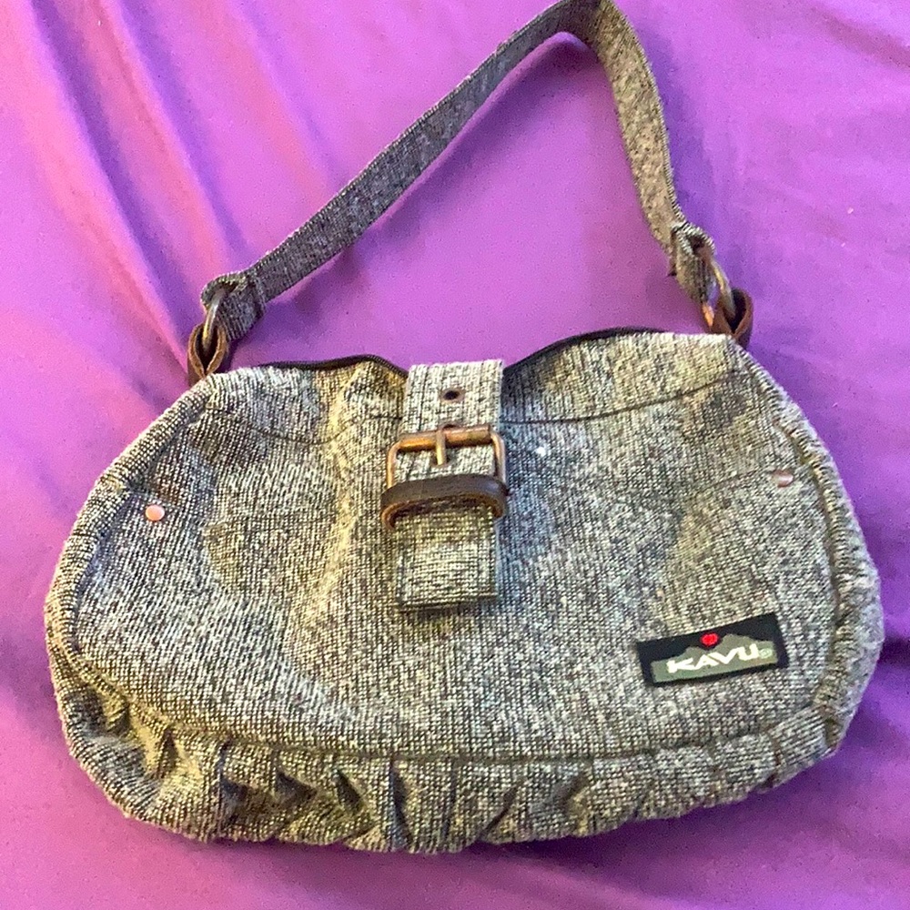 White and black purse